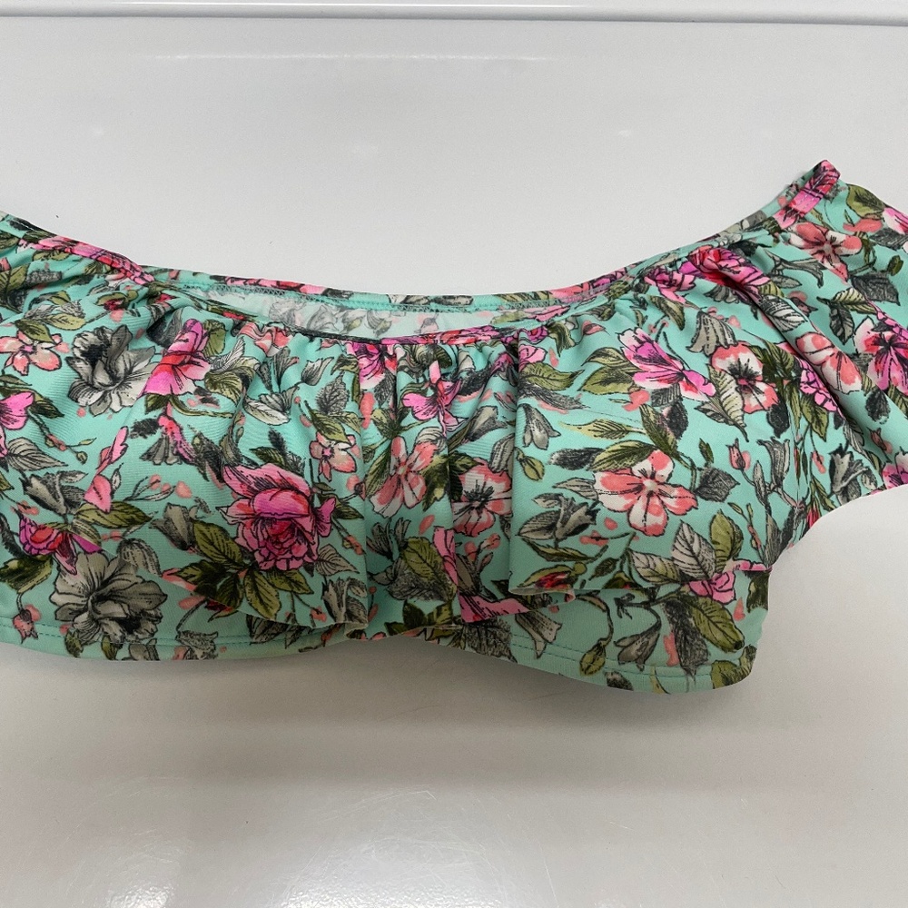 like new blu off the shoulder swim top m